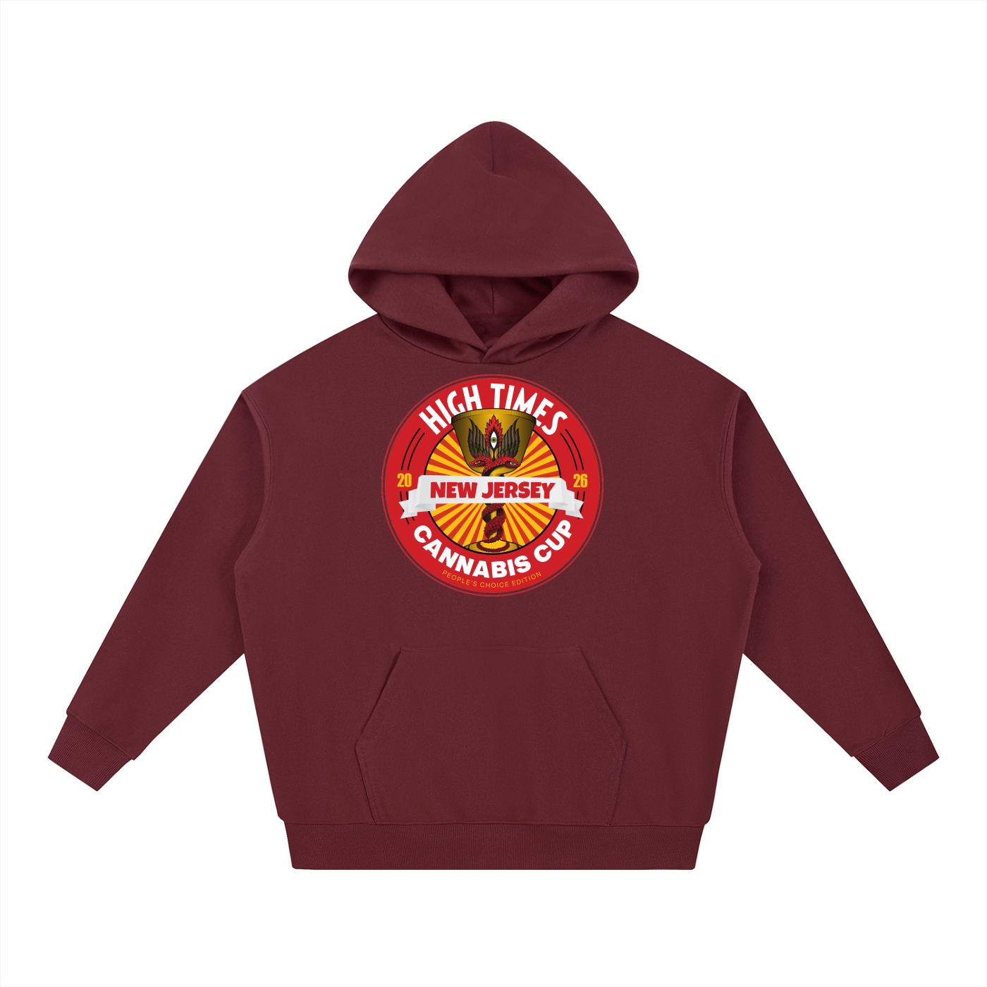 CANNABIS CUP 26 NJ CIRCLE BADGE HOODIE – High Times Shop