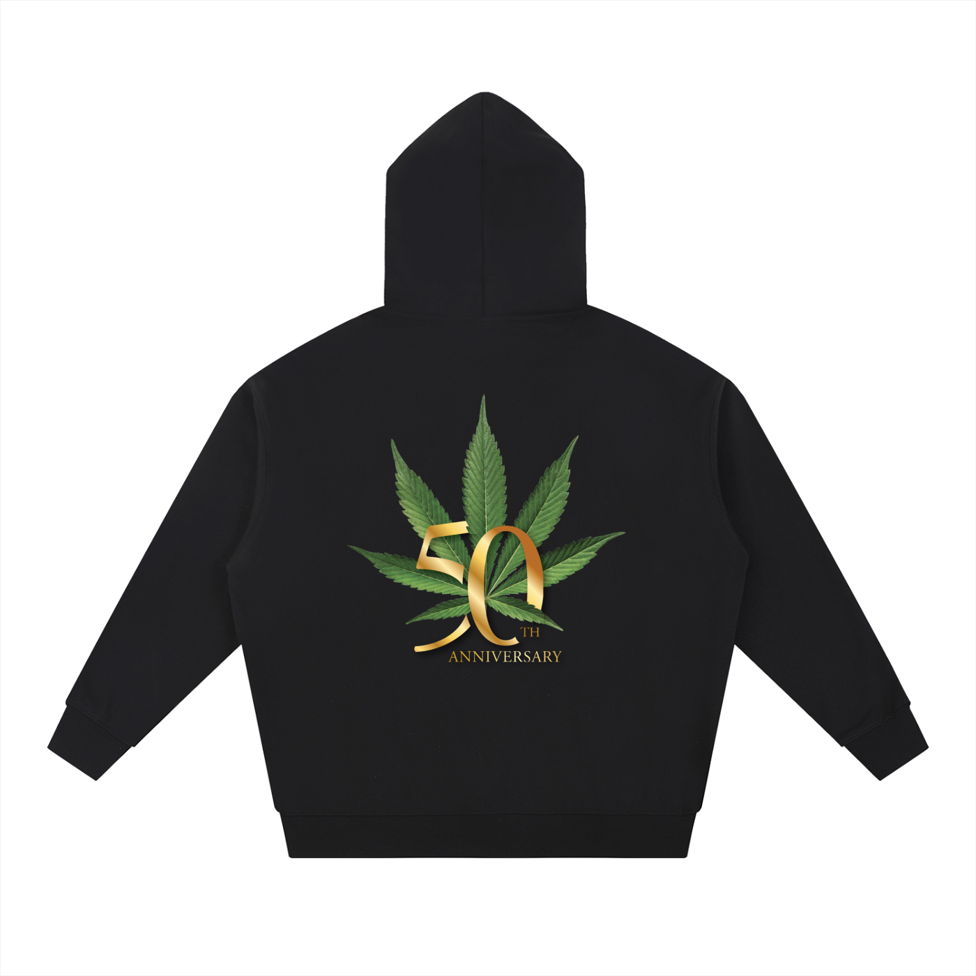 HIGH TIMES 50TH ANNIVERSARY BLACK HOODIE