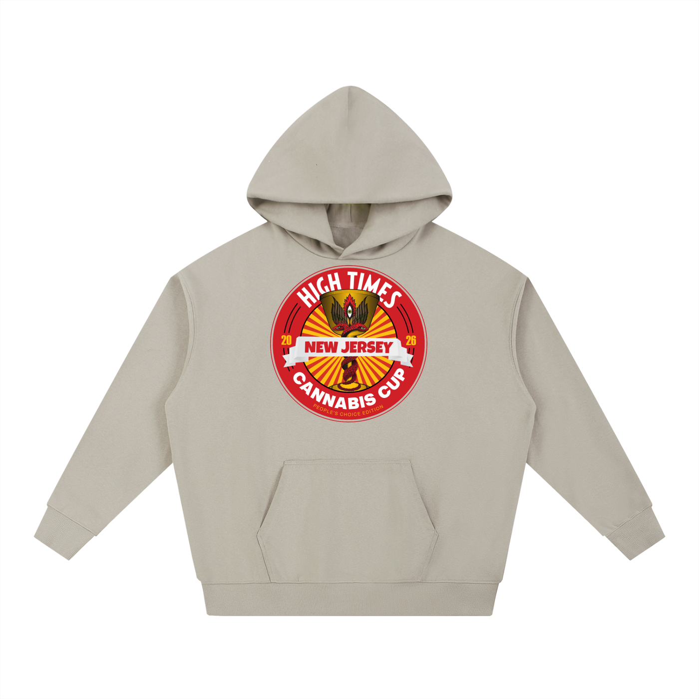 CANNABIS CUP 26 NJ CIRCLE BADGE HOODIE