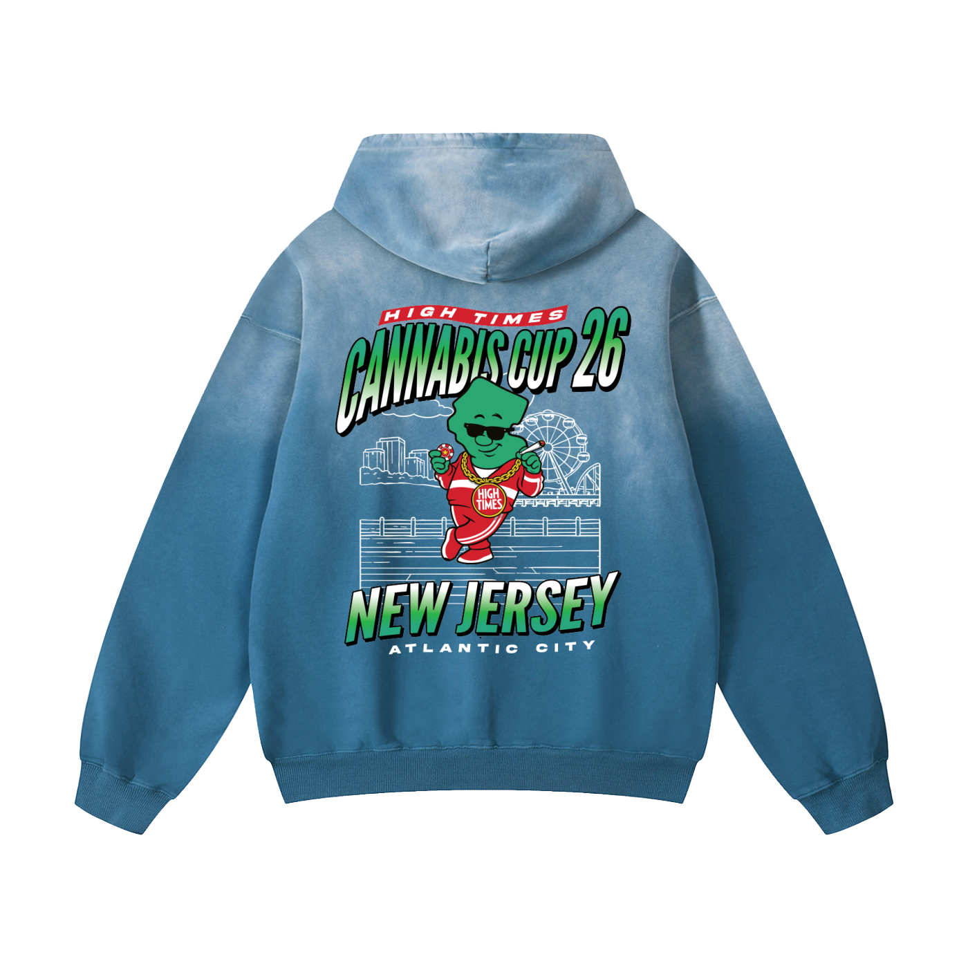 NEW JERSEY CANNABIS CUP HT BOGO SUNFADE HOODIE