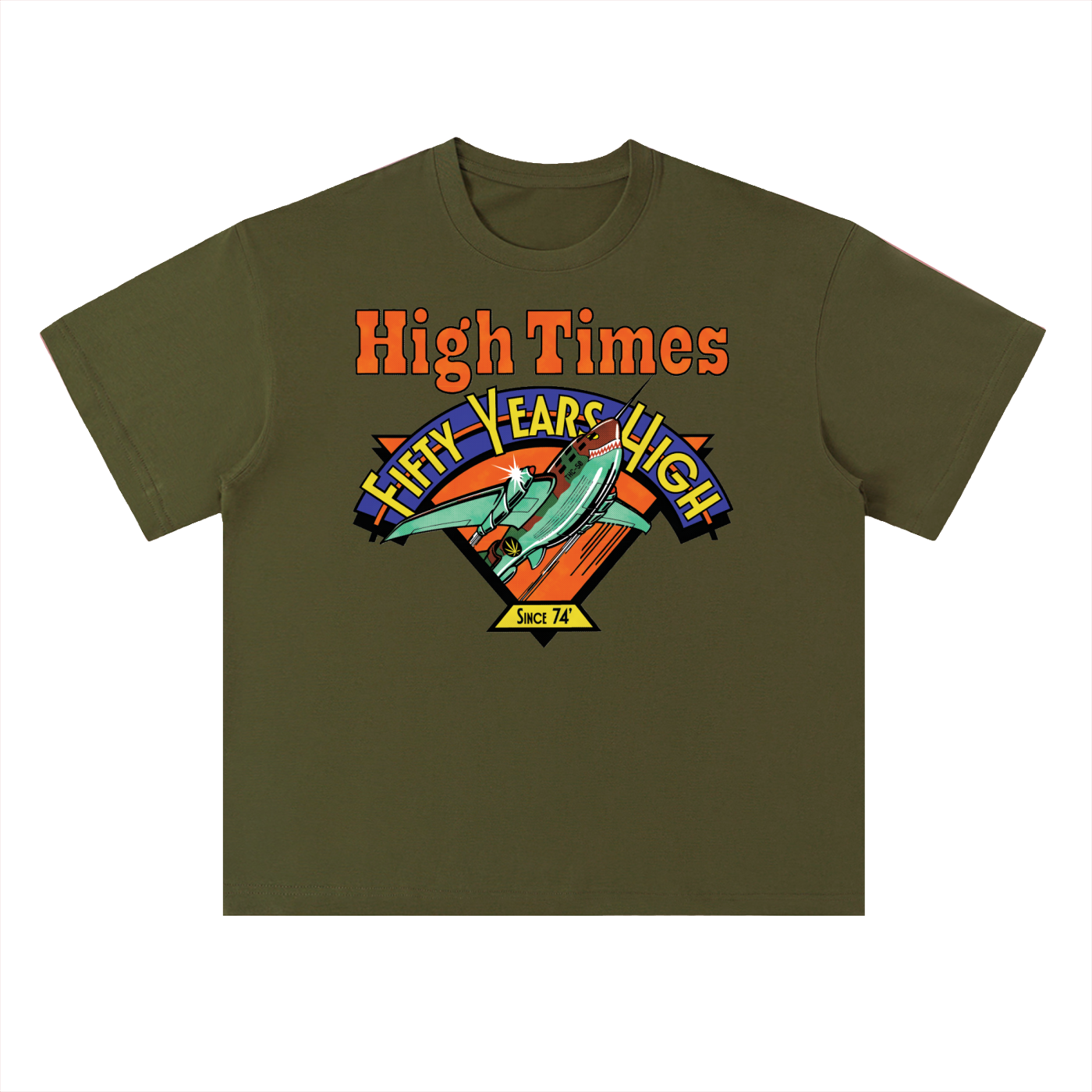 HIGH TIMES 50TH ANNIVERSARY ROCKET S/S T-SHIRT