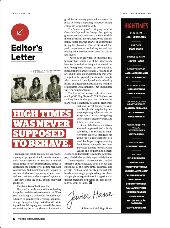 High Times Images High Times Magazine - Spring / Summer 2026 Issue – High Times Shop