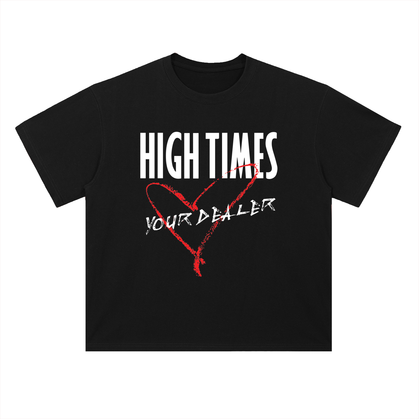 HIGH TIMES LOVE YOUR DEALER V2 S/S BLACK T-SHIRT