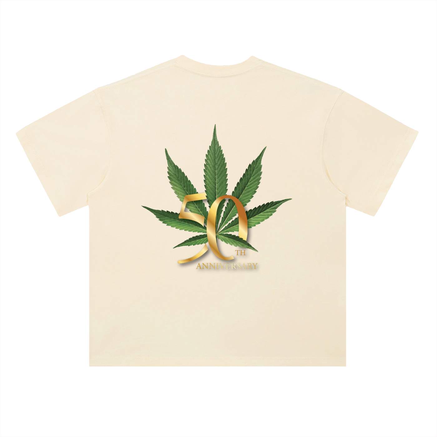 HIGH TIMES 50TH ANNIVERSARY S/S BEIGE T-SHIRT